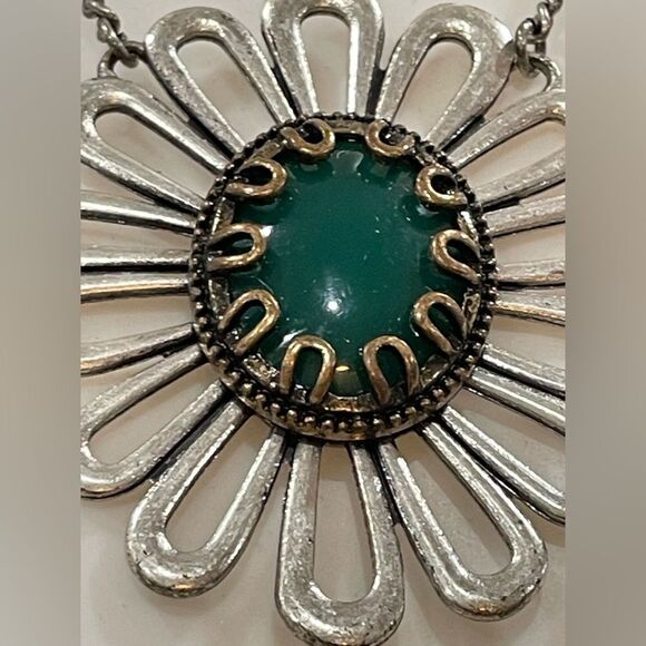Necklace Flower, Teal, Lucky Brand - Picture 1 of 7